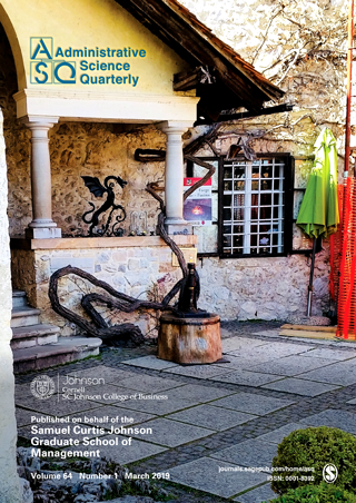 Administrative Science Quarterly cover - January 2019