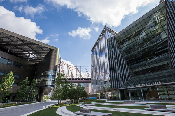 Exterior of the Tata Center at Cornell Tech